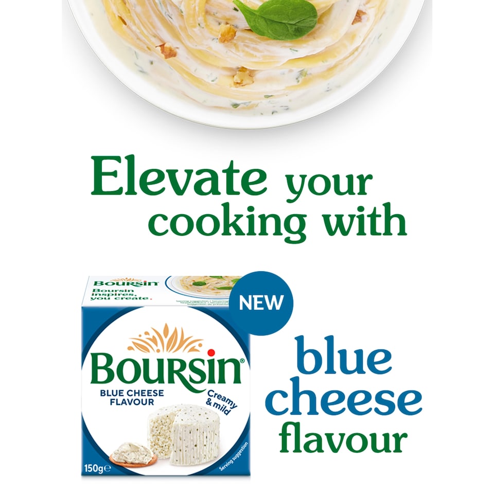 image 1 of Boursin Blue Flavour Soft French Cream Cheese 150g