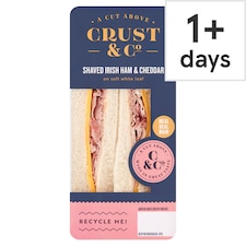 Crust & Co Shaved Irish Ham & Cheddar Sandwich 163g