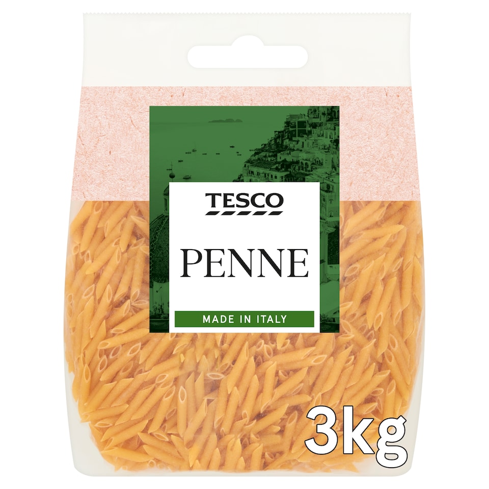 Tesco Penne Pasta Quills 3Kg