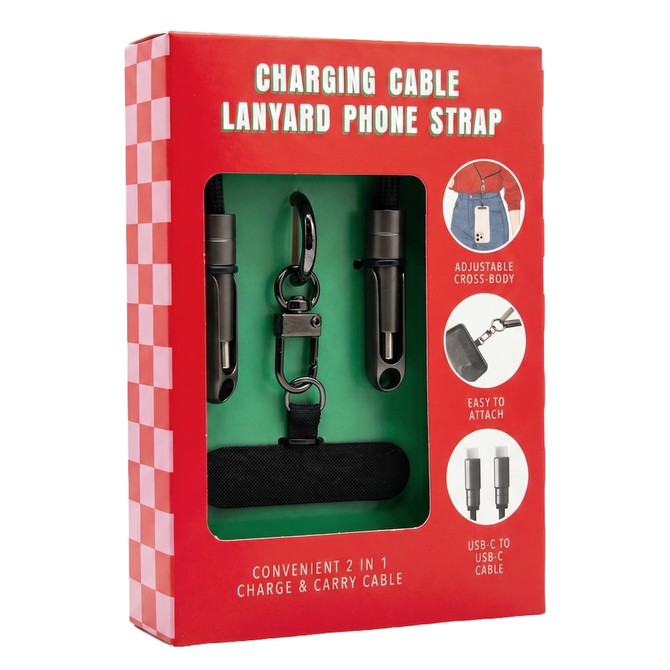 image 1 of UNIO ESSENTIALS Charging Cable Lanyard Phone Strap