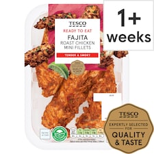 Tesco Fajita Cooked Chicken Breast Mini Fillets 170G