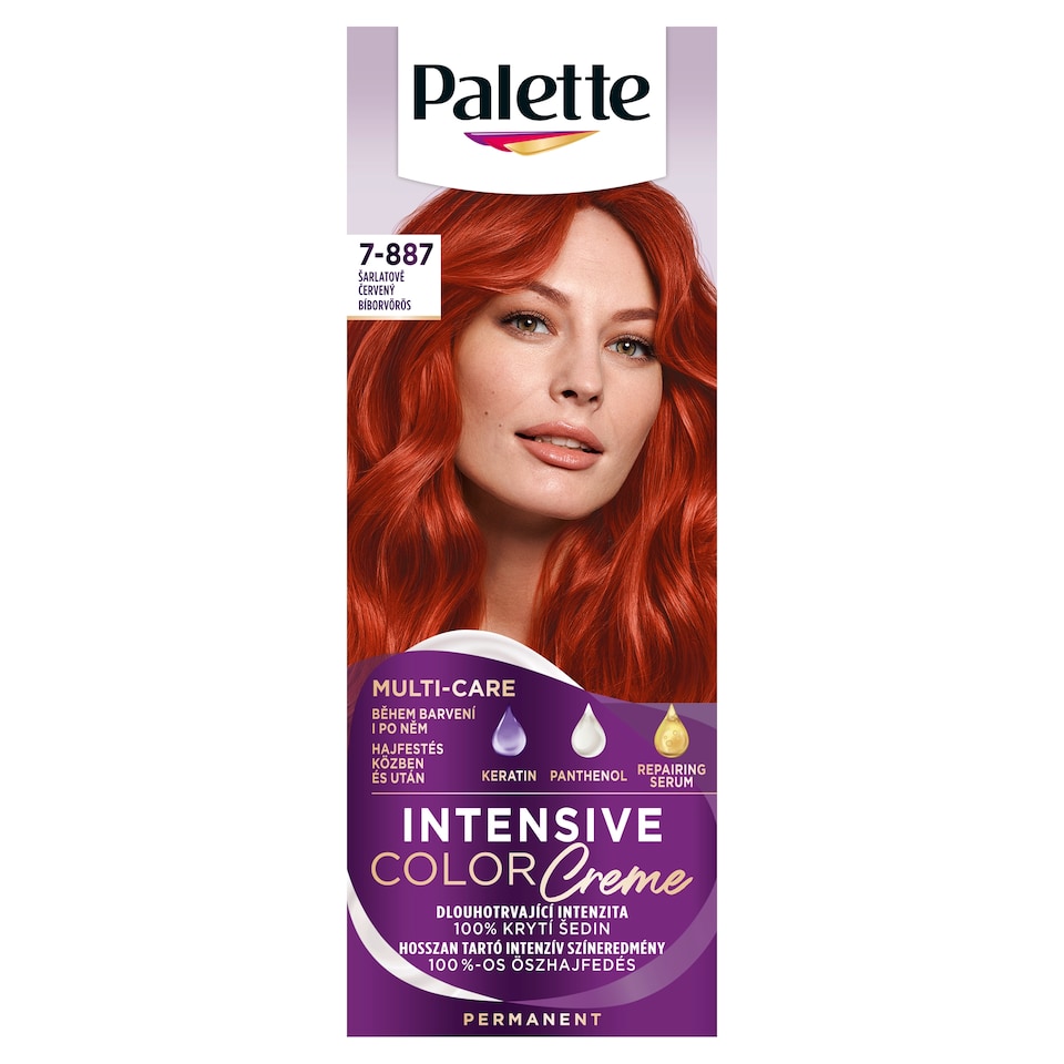 Palette Intensive Color Creme hajfesték 7-887 (RV6) Bíborvörös  1. kép