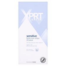 Xprt. Satin Sensitive Wax Strips 20 Pack