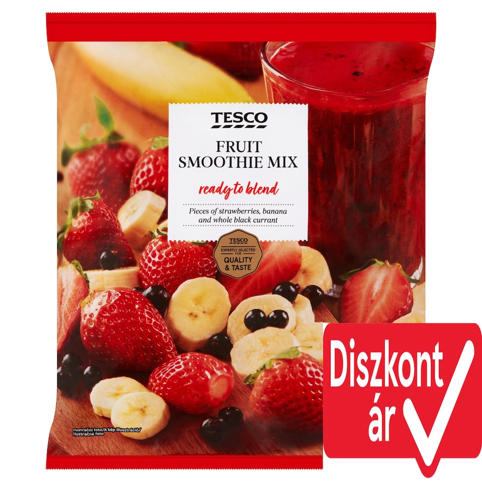 Tesco gyorsfagyasztott gyümölcskeverék turmixok készítéséhez 450 g