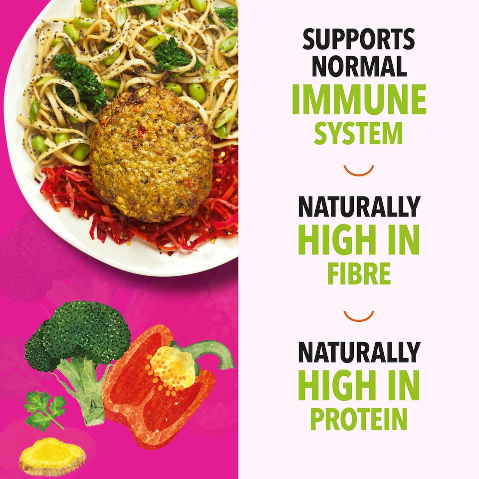 image 1 of Gosh! Super Plants Asian Style Cauliflower & Spinach with Pumpkin Seeds Burgers 200g