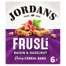 Jordans Frusli Bar Raisin And Hazelnut 6X30g