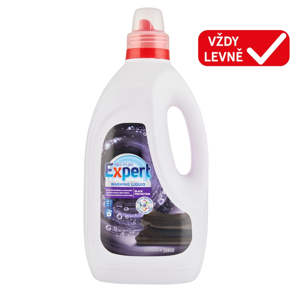 Go for Expert Tekutý prací prostředek na tmavé prádlo 41 praní 1,5l