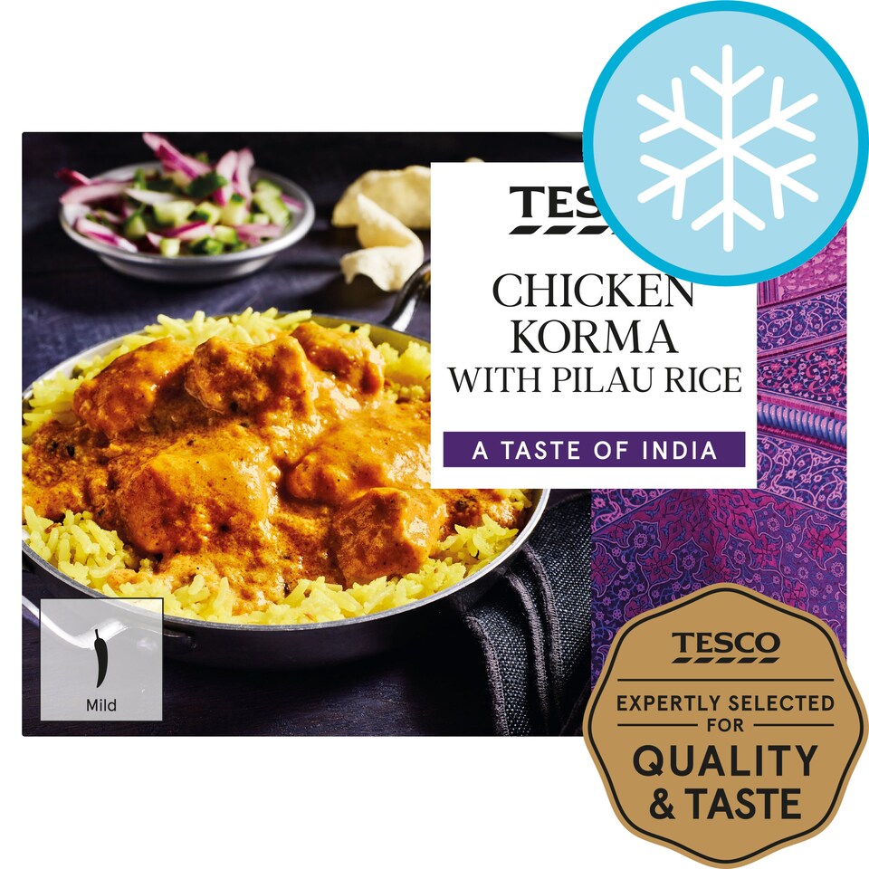 Tesco Chicken Korma With Pilau Rice 400G Tesco Groceries