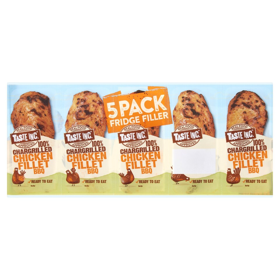 Taste Inc 100 Chargrilled Chicken Fillets Bbq 175G Tesco Groceries