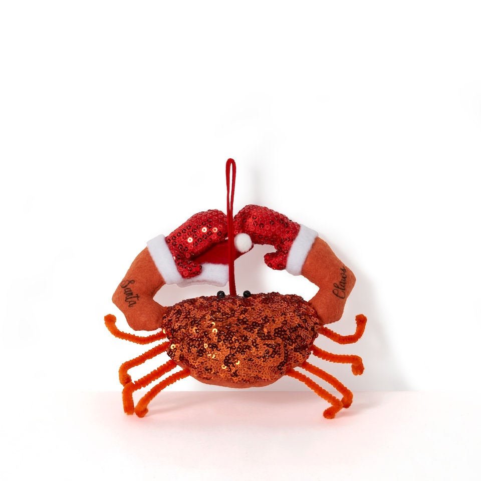 image 1 of Paperchase Christmas Crab Decoration