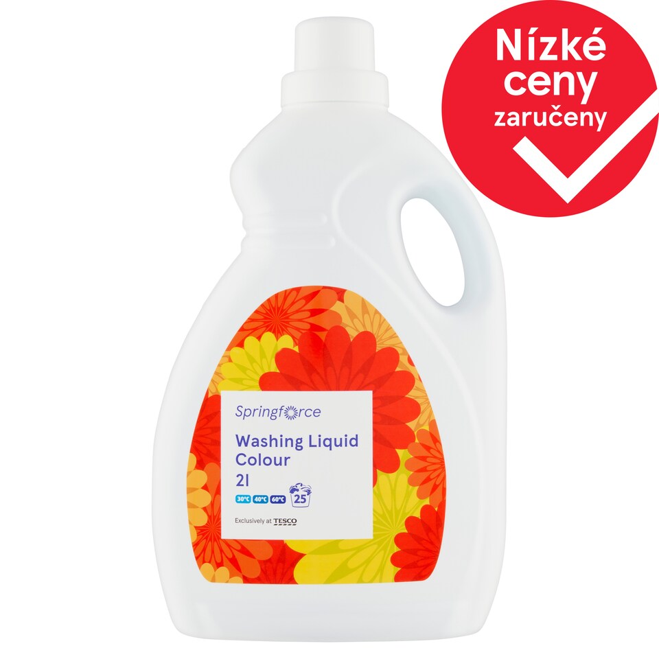 Springforce Tekutý prací prostředek na barevné prádlo 25 praní 2l
