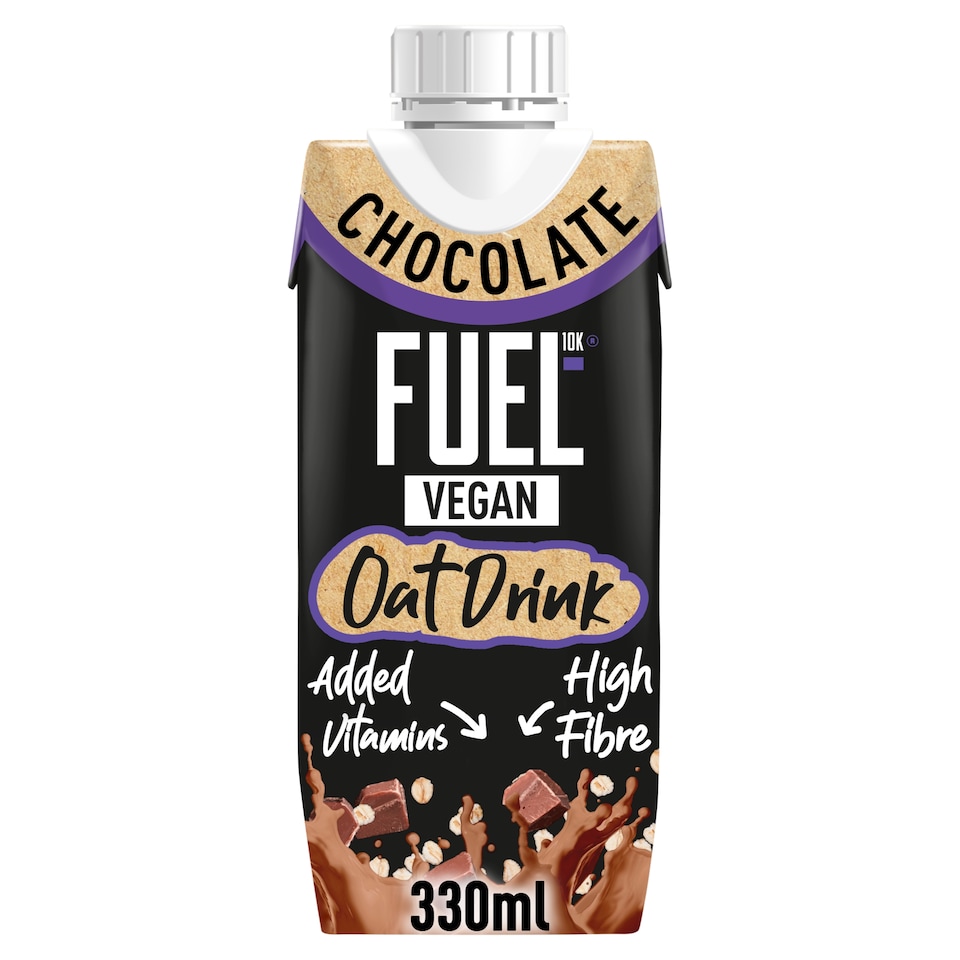 FUEL10K Chocolate High Fibre Vegan Oat Drink 330ml