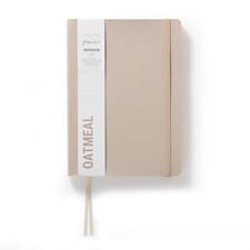 Paperchase Agenzio Large Oatmeal Ruled Notebook