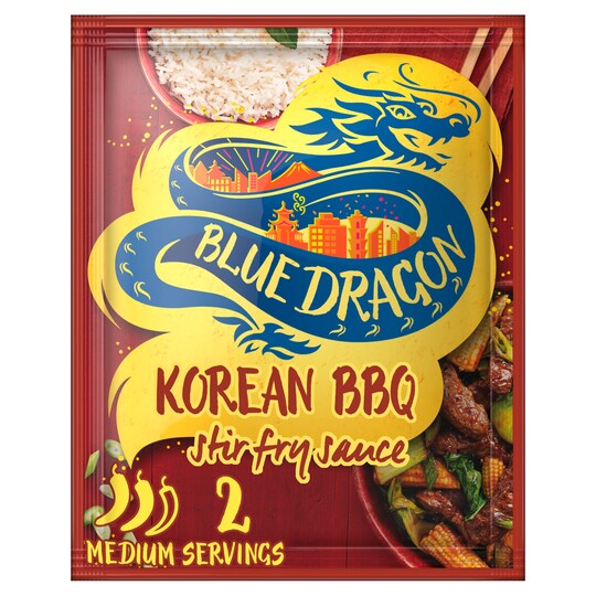 Blue Dragon Korean Bbq Stir Fry Sauce 120G Tesco Groceries