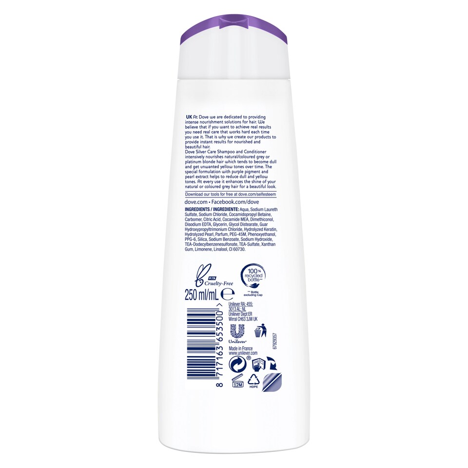 image 1 of Dove Silver Care Shampoo 250Ml