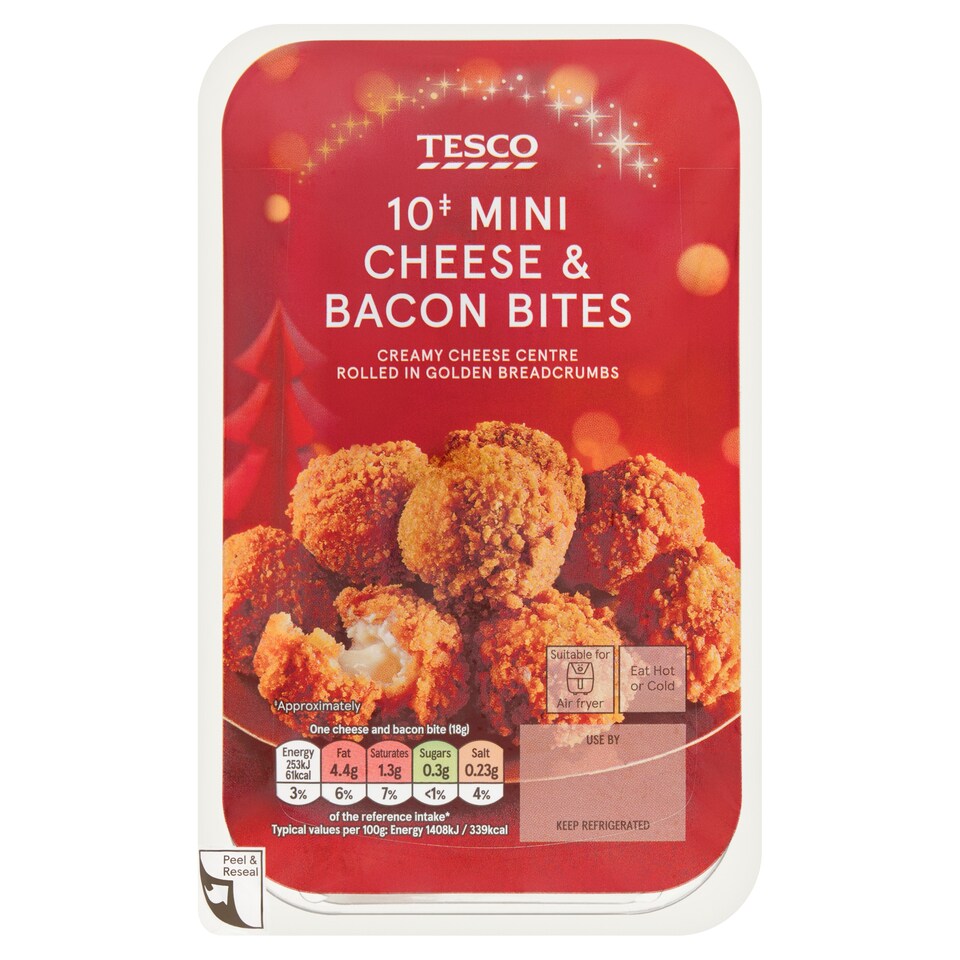 Tesco 10 Mini Cheese & Bacon Bites 180g