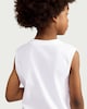 image 3 of F&F Boys Pure Cotton Oversized Fit Vest in White