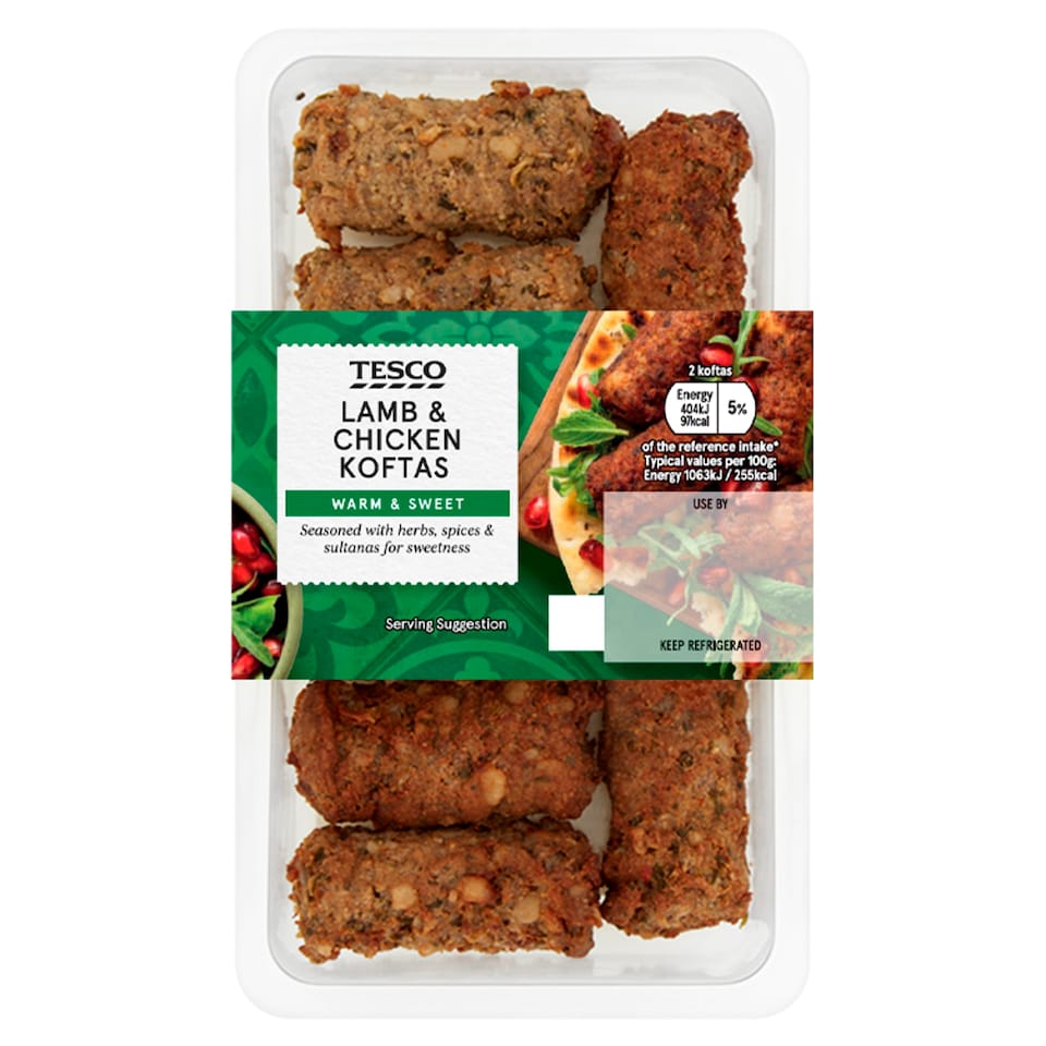 Tesco Lamb & Chicken Koftas 152G