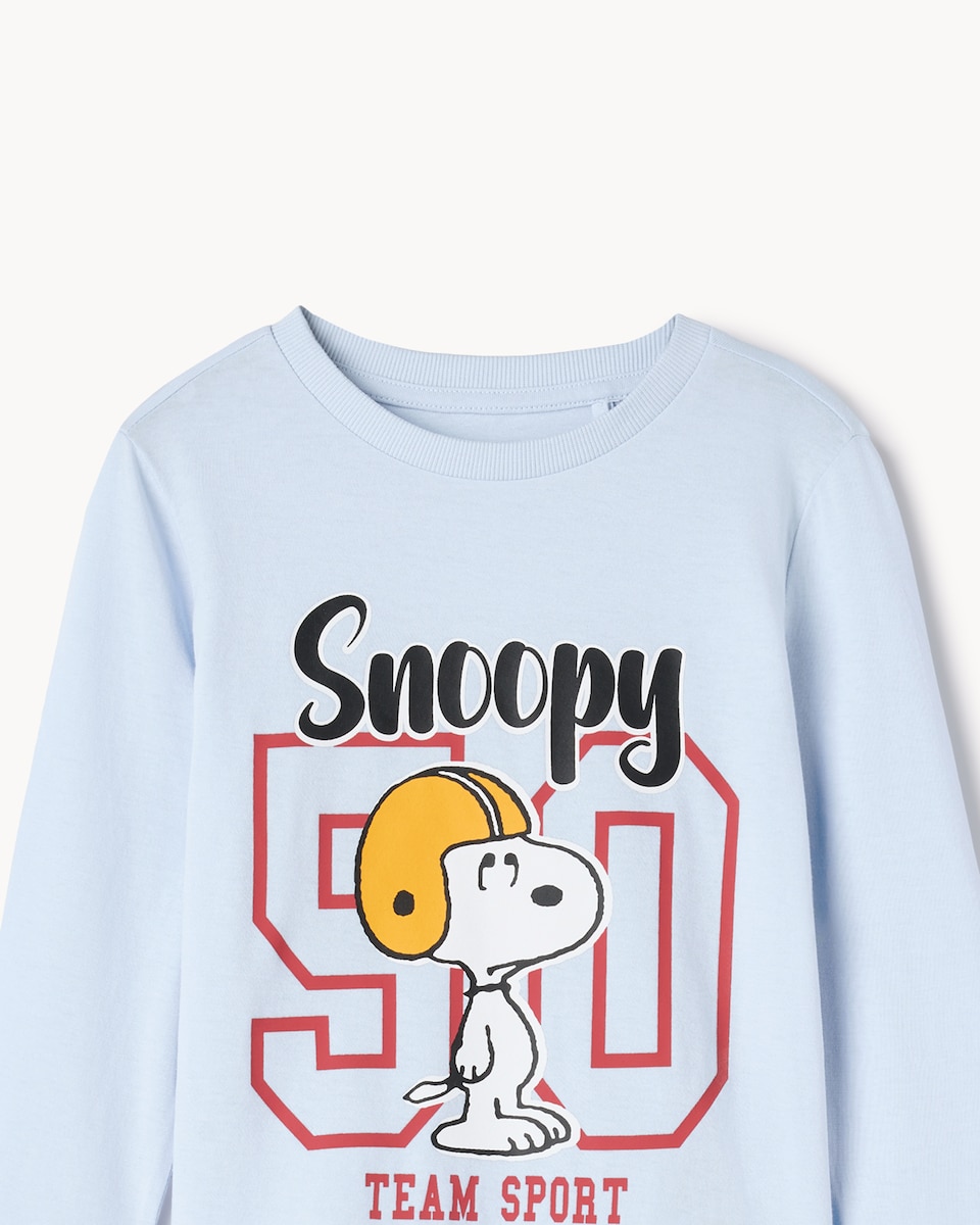 image 1 of Snoopy Pure Cotton Top in Blue