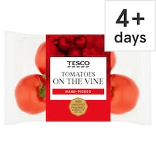 Tesco Tomatoes On The Vine 500G