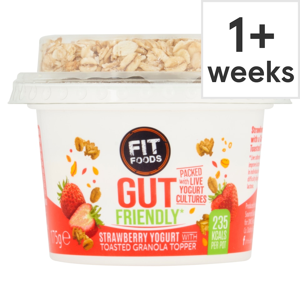 Fit Foods Strawberry Yoghurt With Granola 175G