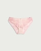 image 2 of F&F Floral Lace Mesh Brazilian Knickers in Pink