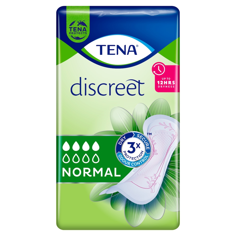 TENA Discreet Normal Incontinence Pads 3x24 Pack