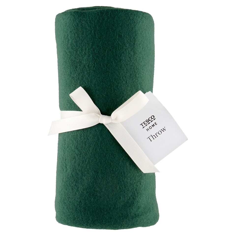 Tesco Home Forest Green prikrývka 130 x 160 cm