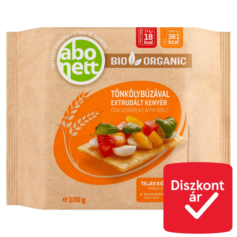 image 1 of Abonett Organic Crackerbread with Spelt 100 g