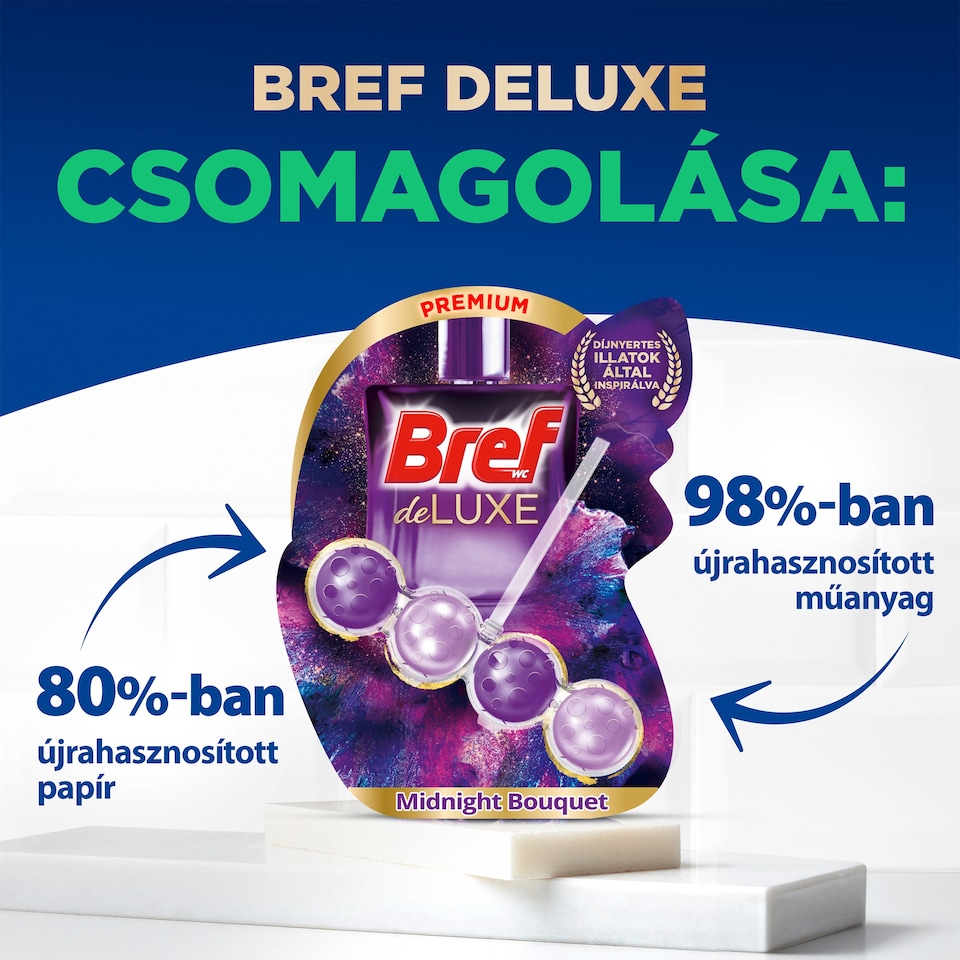 Bref de Luxe Midnight Bouquet WC frissítő 3 x 50 g  1. kép