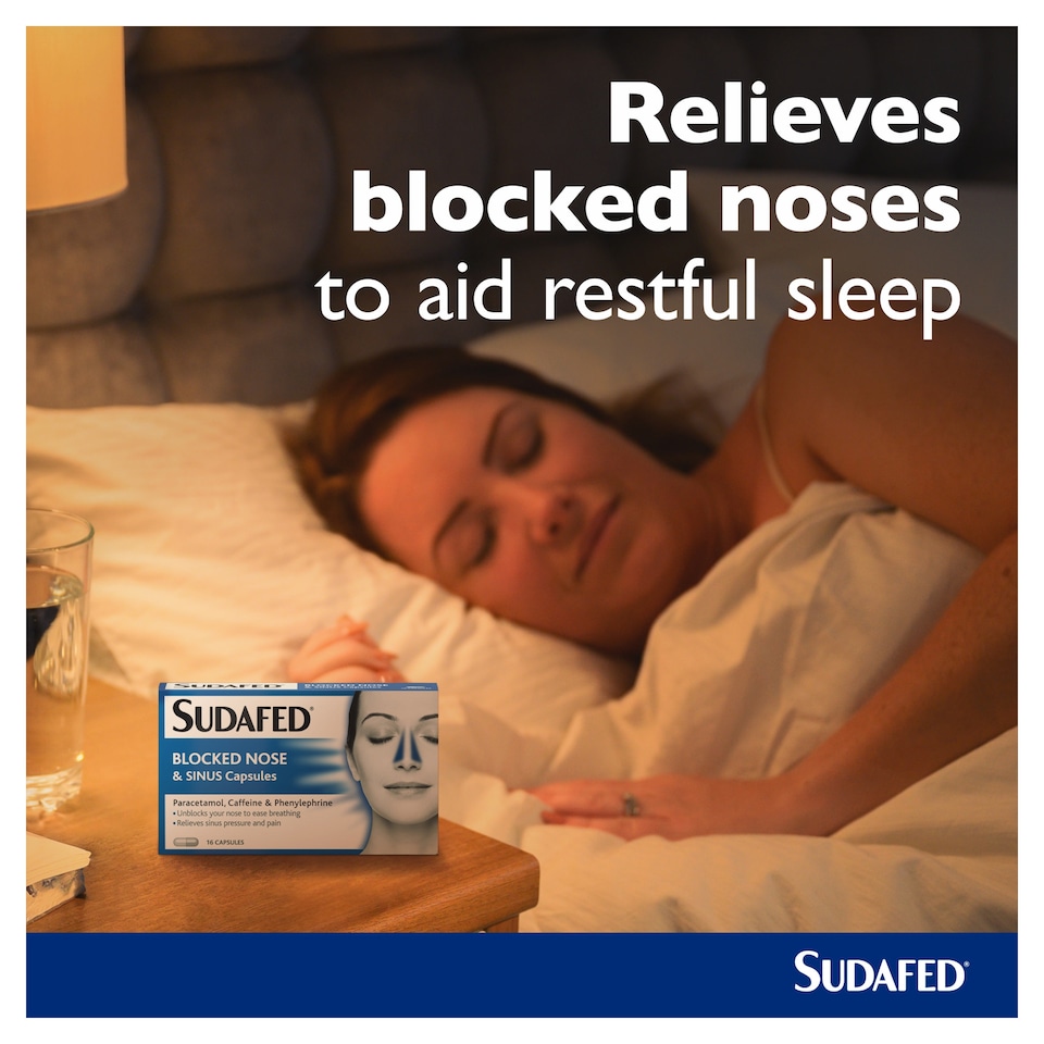 image 1 of Sudafed Blocked Nose & Sinus 16 Capsules