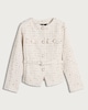 image 4 of F&F Boucle Textured Belted Co-ord Jacket in Cream