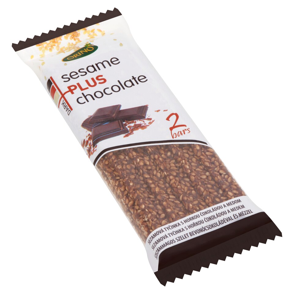 Orino gluténmentes szezámmagos szelet bevonócsokoládéval és mézzel 2 db 45 g