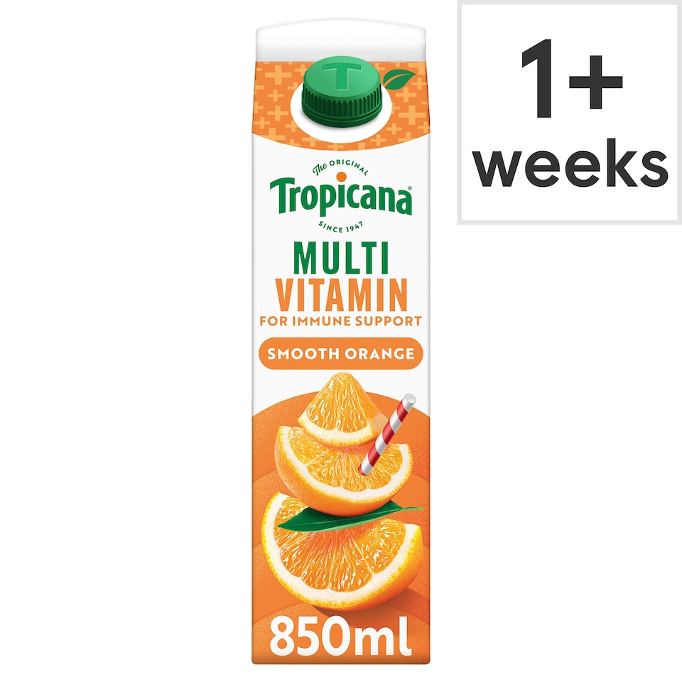 image 1 of Tropicana Multivitamin Boost Smooth Orange Juice 850ml