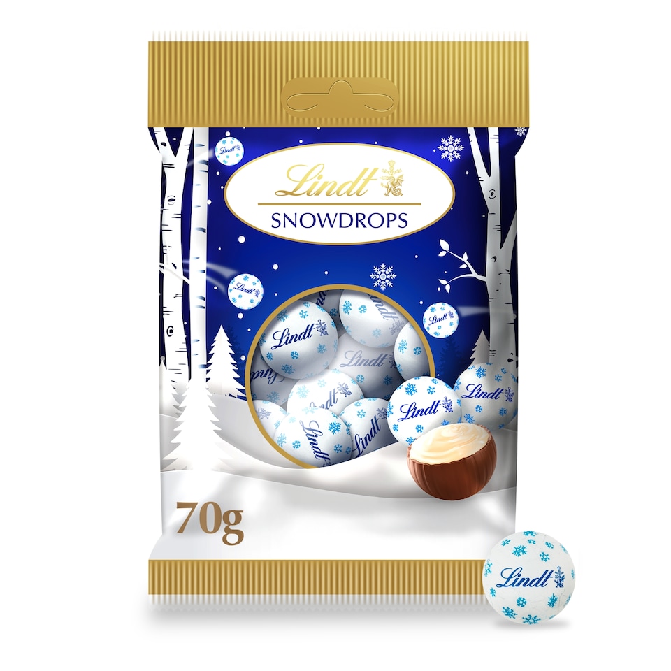 image 1 of Lindt Snowdrops Chocolate Bag 70g 