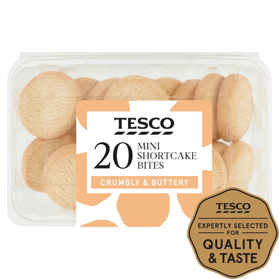 Tesco Mini Shortcake Bites 20 Pack