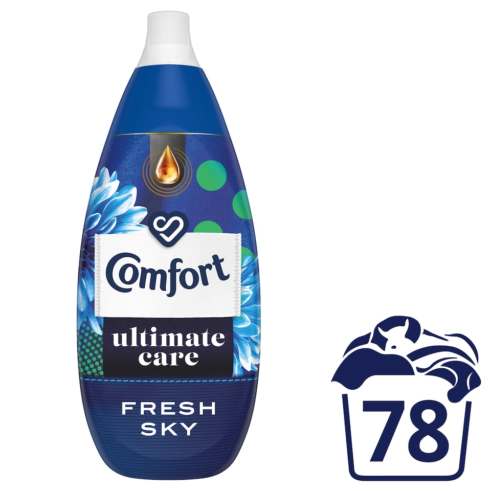 image 1 of Comfort Ultimate Care Fresh Sky Fabric Conditioner 78 Wash 1178ml