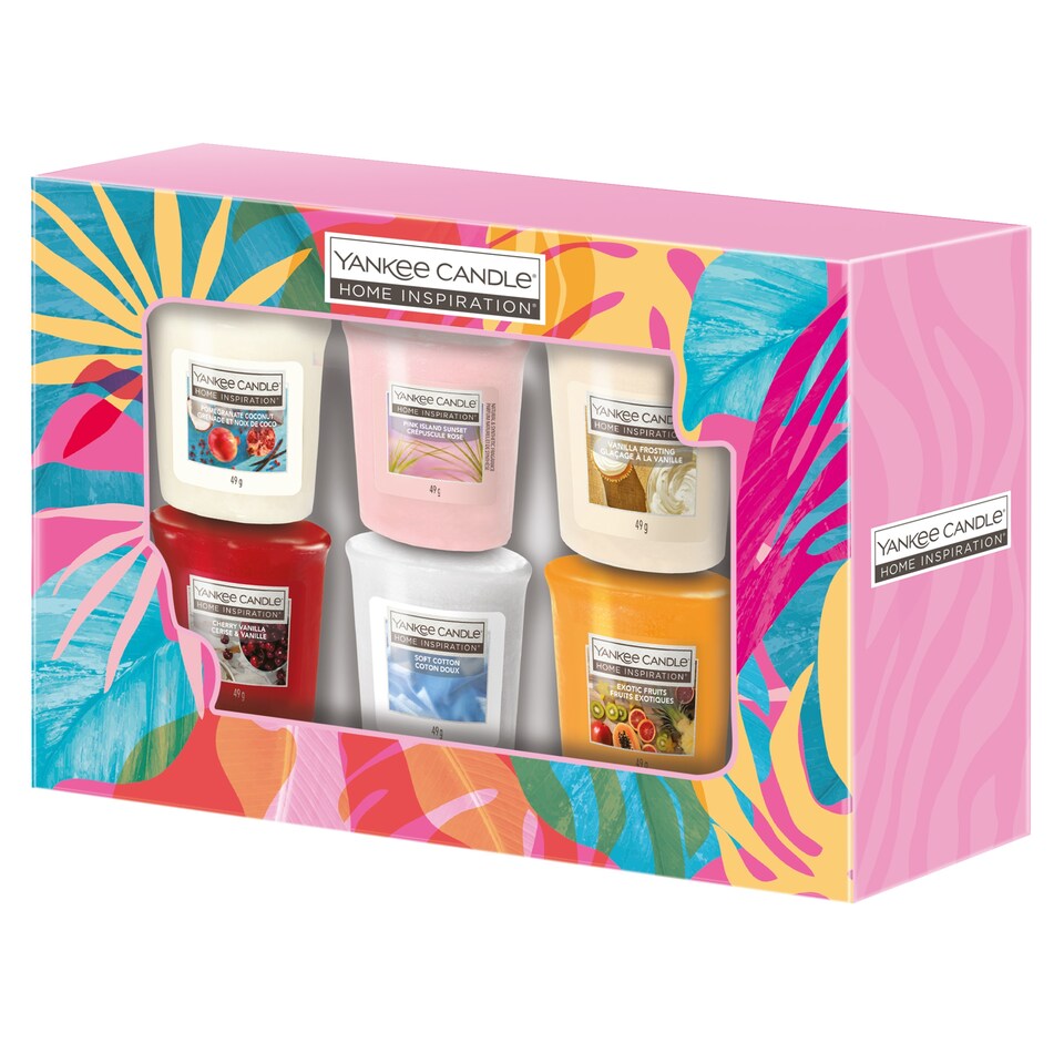 image 1 of Yankee Votive Gift Set 6 x 49g