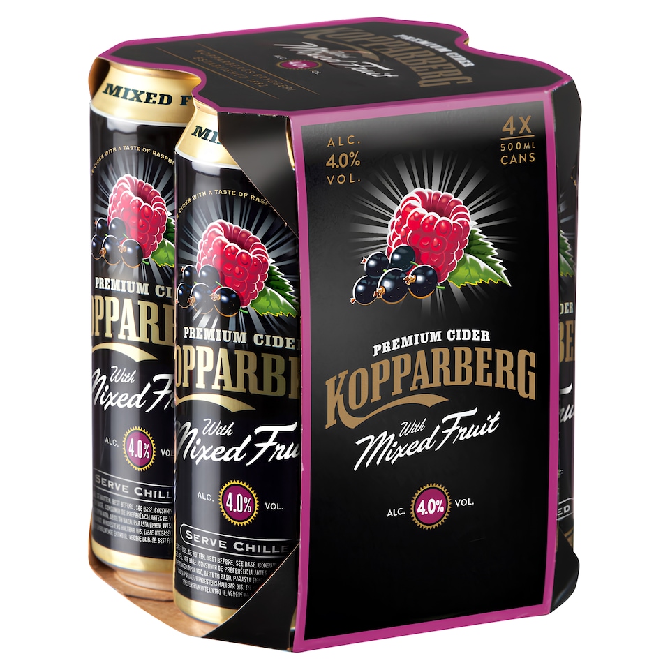 Kopparberg Mixed Fruit Cider 4 X 500Ml