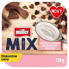 Müller Mix Creamy Jogurt Choco Hearts 130 g
