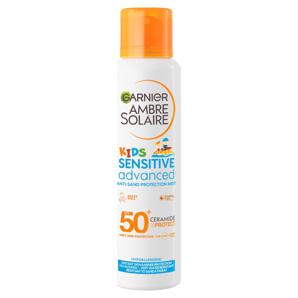 image 1 of Garnier Ambre Solaire Kids Sensitive Advanced Mist Spf50+ 150Ml