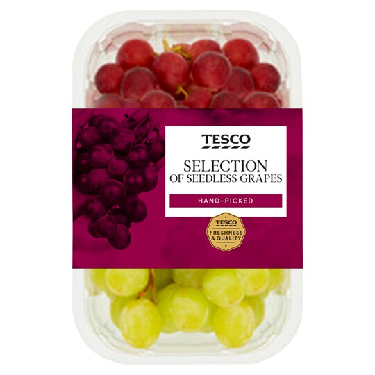 Tesco Seedless Grape Select Pack 500G +50 Extra Free (C) Tesco Groceries