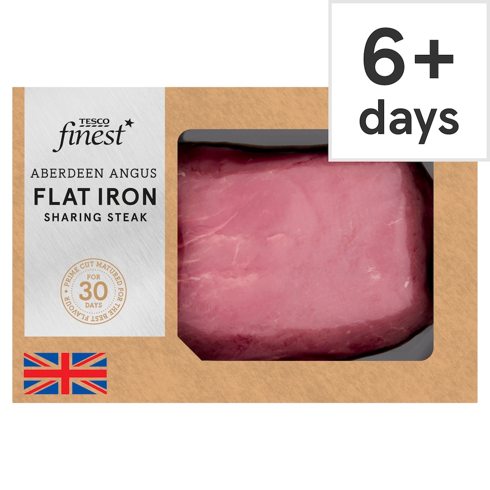image 1 of Tesco Finest 30 Day Matured AA Flat Iron Sharing Steak