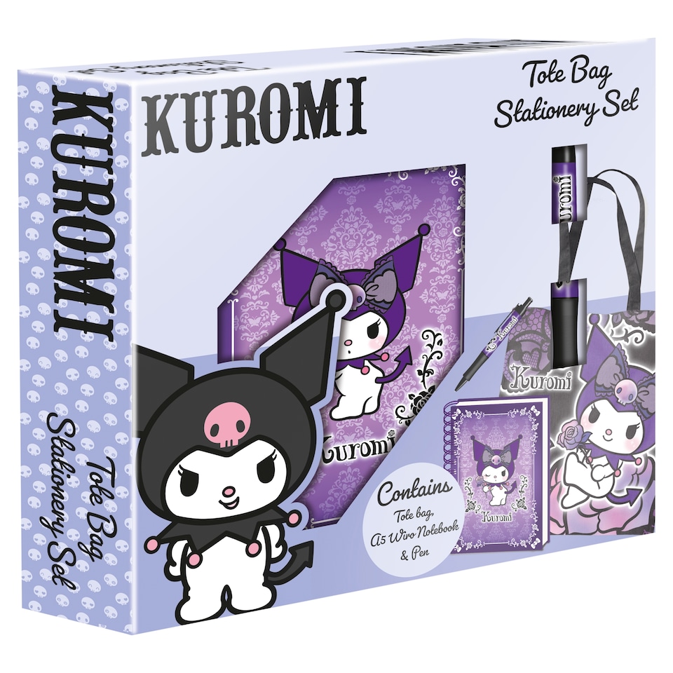 Hello Kitty Kuromi Tote Bag Stationery Set