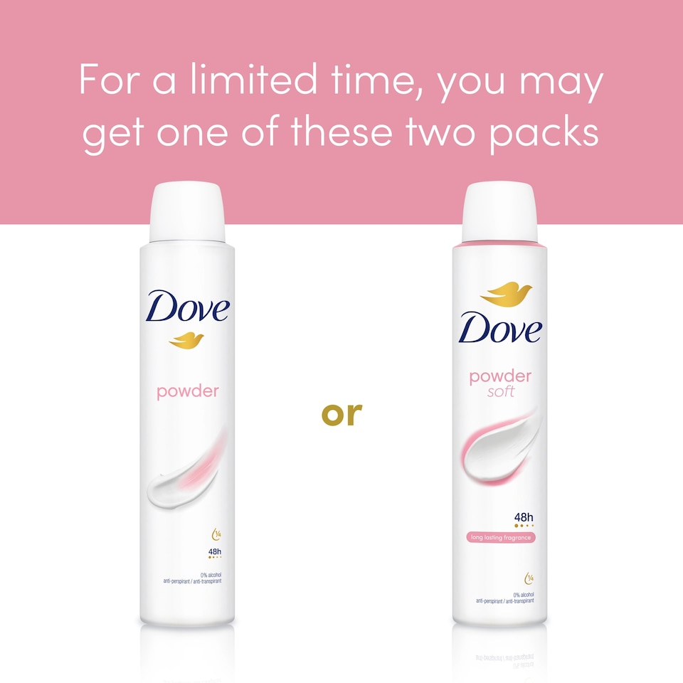 image 1 of Dove Women Powder 48h Antiperspirant Deodorant 200ml