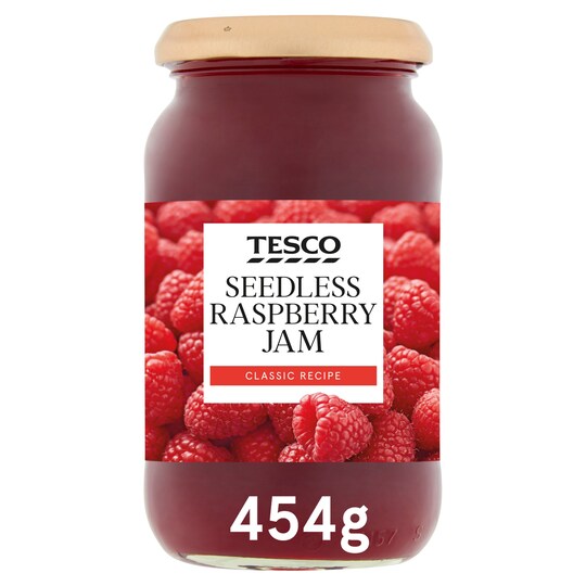 Tesco Seedless Raspberry Jam 454G Tesco Groceries