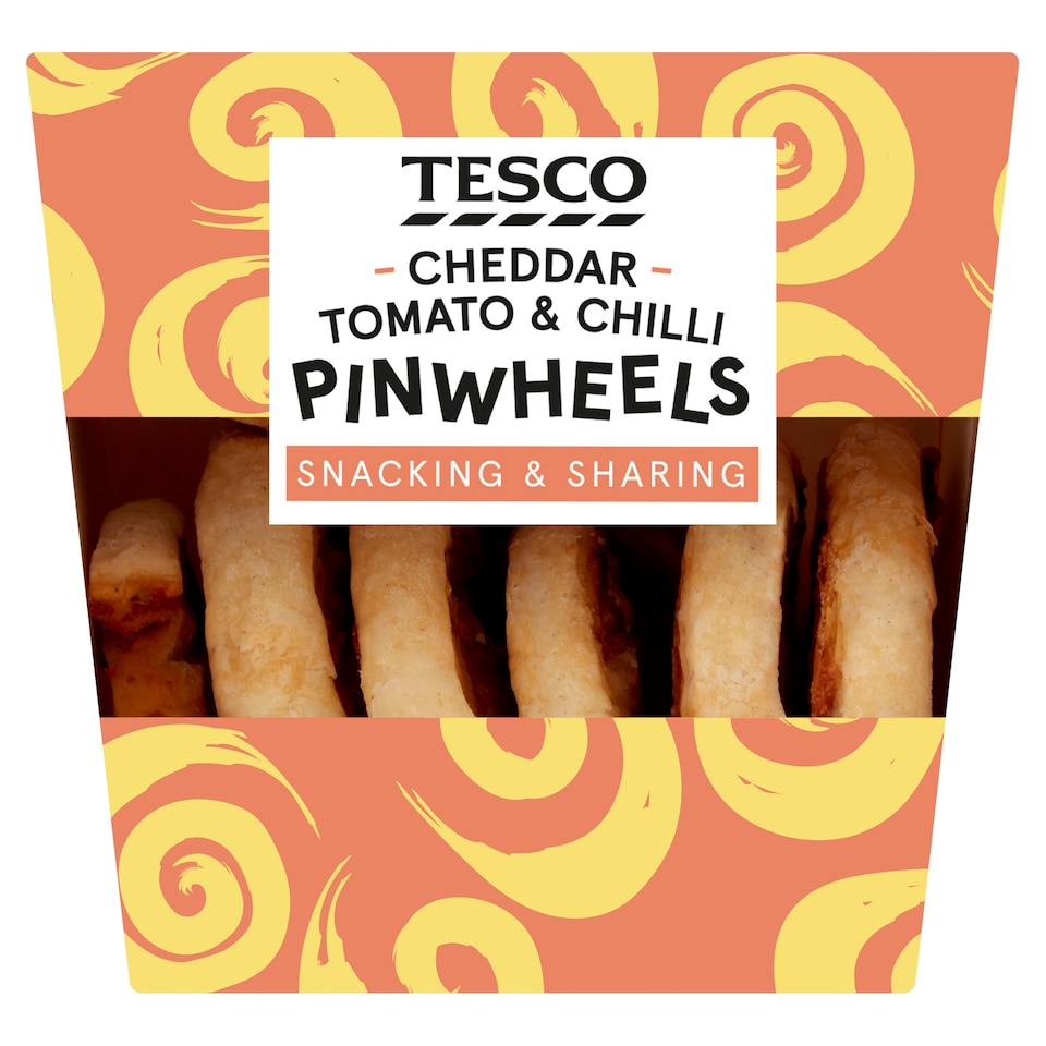 Tesco Cheddar & Tomato Pinwheels 88G