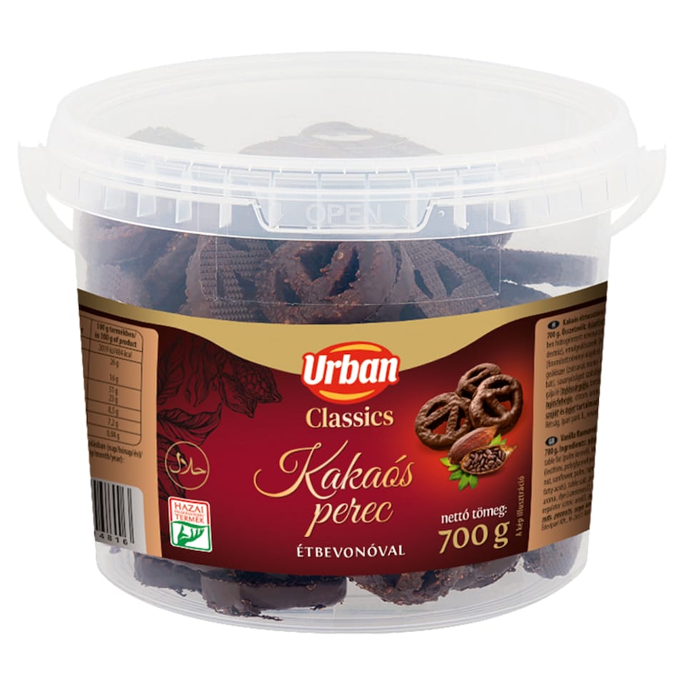 Urban Classics kakaós perec étbevonóval 700 g