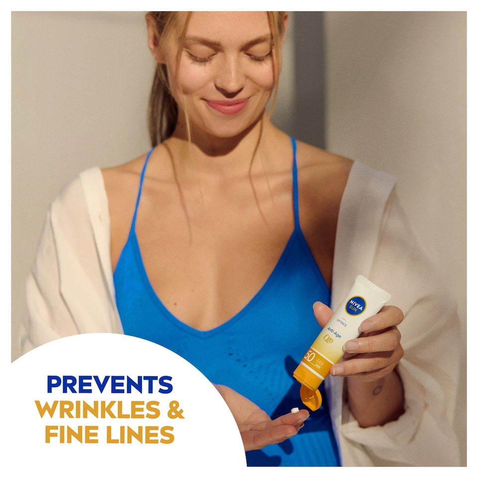 image 1 of Nivea Sun UV Face Q10 Anti-Age Sun Cream SPF50 50Ml