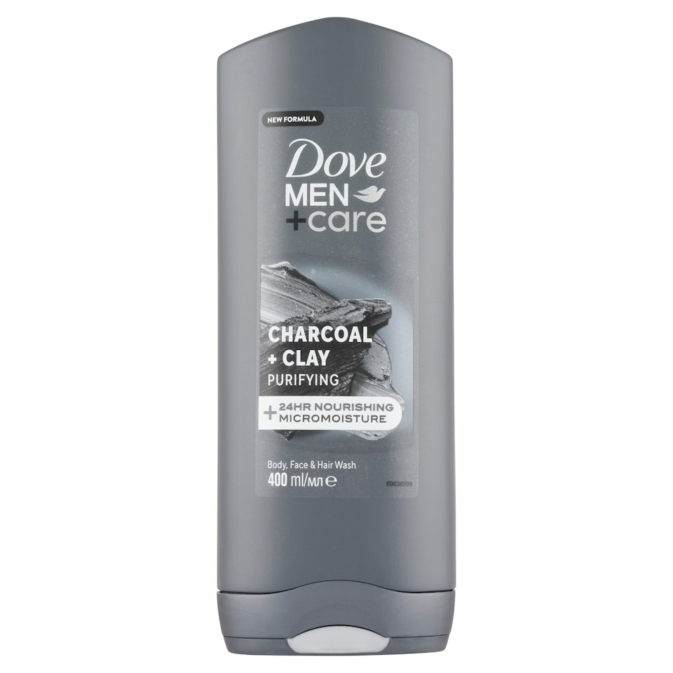 Obrázek 1 pro produkt Dove Men+Care Charcoal & Clay sprchový gel 400ml